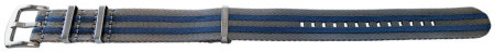 Curea NATO gri-albastru 20mm - 54056
