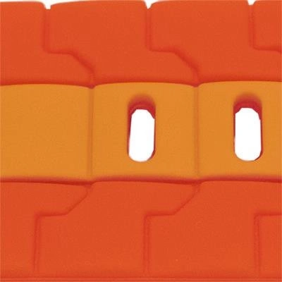 Curea silicon doua culori QR roșu cu portocaliu 22mm- 62261 - Img 2