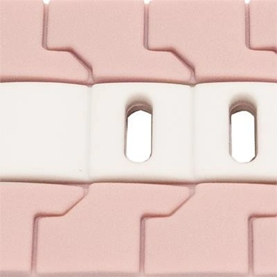 Curea silicon doua culori QR roz cu alb 20mm- 62256 - Img 2