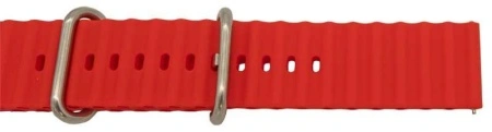 Curea silicon roșie cutata cu telescop QR 22mm - 63054 - Img 3