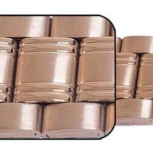 Bratara metalica reglabila aur roz capete pe arc 16-22mm - 55009 - Img 2