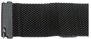 Bratara milaneza neagră cu inchidere magnetica QR 22mm -56995 - Img 2