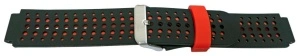Curea Garmin negru cu rosu 16/22mm - 59124