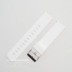 Curea silicon albă, telescop QR, 20mm -402220