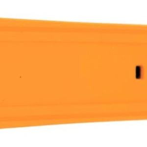 Curea silicon doua culori negru cu portocaliu, telescop QR, 22mm -60733 - Img 2