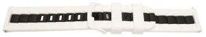 Curea silicon doua culori QR alb cu negru 20mm- 62262