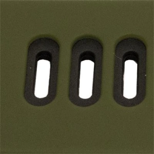 Curea silicon doua culori QR verde închis cu negru 22mm- 62215 - Img 2