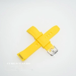 Curea silicon galbenă capat curbat 22mm - 57211 - Img 2