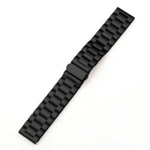 Bratara metalica neagră pentru Smartwatch -18mm