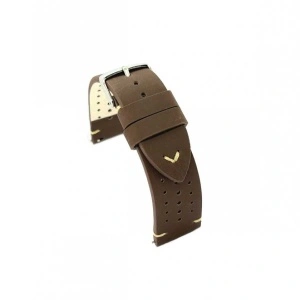Curea piele maro inchis, vintage, Rally 22mm - 4350222 - Img 2