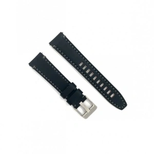 Curea piele neagră vintage ceruită QR 22mm - 4140122