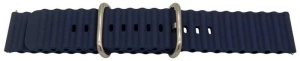 Curea silicon albastru navy cutata cu telescop QR 22mm - 63044