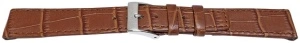 Curea maron deschis open end, 20mm - 57074