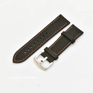 Curea panza neagra cu portocaliu 22mm - 51539