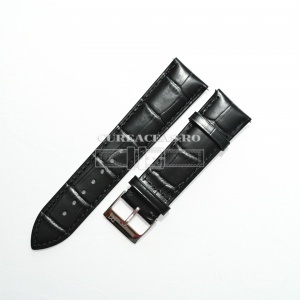 Curea Piero Magli neagră, mată model aligator QR 16mm - 08593001