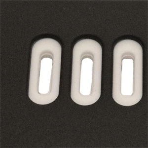 Curea silicon doua culori QR neagra cu alb 20mm- 62202 - Img 3