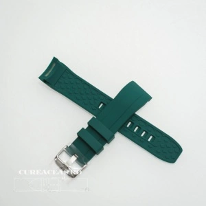Curea silicon verde capat curbat 22mm - 58401 - Img 2