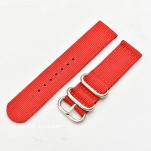 Curea din tesatura de nylon roșie catarame zulu 22mm - 4080622