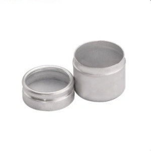 Cutie aluminiu cu capac din sticla - 1