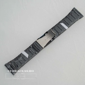 Brățara metalica neagră cu buton lateral 28mm - 58750 - Img 2