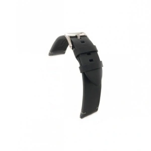 Curea piele neagră vintage ceruită QR 20mm - 4220120 - Img 2