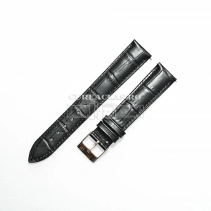 Curea Piero Magli neagră, mată model aligator QR 22mm - 11411101