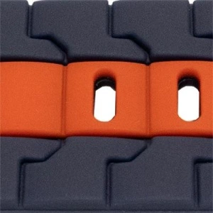 Curea silicon doua culori QR albastră cu roșu 20mm- 62250 - Img 2