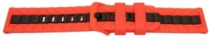 Curea silicon doua culori QR roșu cu negru 22mm- 62259