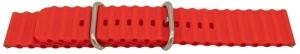 Curea silicon roșie cutata cu telescop QR 20mm - 63053
