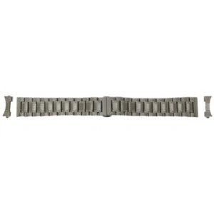 Bratara argintie deployant capat drept si curbat 18mm