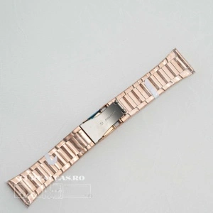 Brățara metalica rose gold cu buton lateral 28mm - 58749