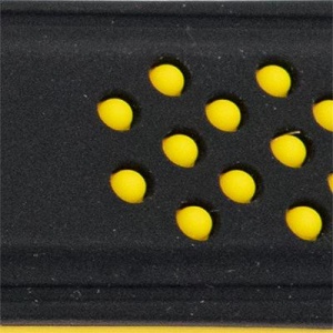 Curea silicon doua culori negru cu galben, telescop QR, 22mm -62008 - Img 2