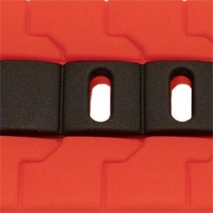 Curea silicon doua culori QR roșu cu negru 22mm- 62259 - Img 2