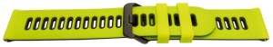 Curea silicon doua culori QR verde lime cu negru 22mm- 62217
