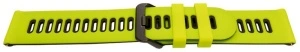 Curea silicon doua culori QR verde lime cu negru 22mm- 62217
