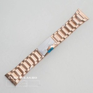 Brățara metalica rose gold cu buton lateral 28mm - 58749 - Img 2