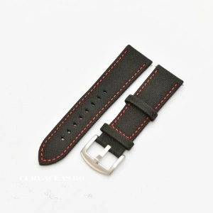 Curea panza neagra cu rosu 22mm - 51531