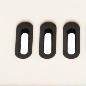 Curea silicon doua culori QR albă cu negru 20mm- 62222 - Img 3