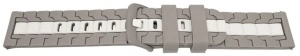 Curea silicon doua culori QR gri cu alb 22mm- 62255
