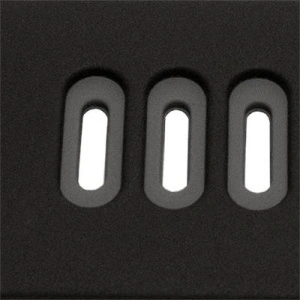 Curea silicon doua culori QR neagra cu gri 20mm- 62206 - Img 4