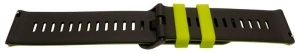 Curea silicon doua culori QR verde lime cu negru 22mm- 62217 - Img 2
