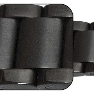 Bratara neagră deployant capat drept 18mm - 57126 - Img 2