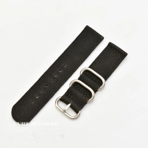 Curea din tesatura de nylon neagra catarame zulu 20mm - 4080120