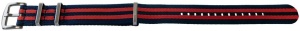 Curea NATO albastru-roșu 20mm - 54052