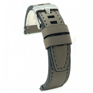 Curea piele gri vintage ceruită QR 24mm - 4140724