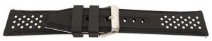 Curea silicon doua culori negru cu alb, telescop QR, 20mm -60726