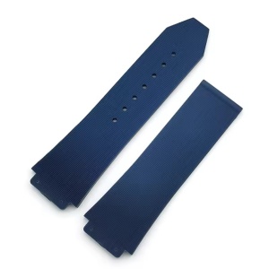 Curea tip Hublot silicon cu dungi albastră