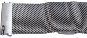 Bratara milaneza argintie cu inchidere magnetica QR 18mm -56987 - Img 2