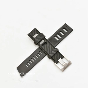 Curea ceas stil Isofrane model fibra carbon 20mm - 56283 - Img 2