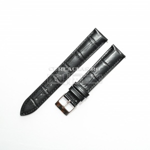 Curea Piero Magli neagră, mată model aligator QR 18mm - 11411101